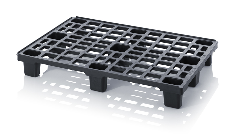 ESD lehké palety s bezpečnostním okrajem 120 x 80 x 15,5 cm s 9 nohami