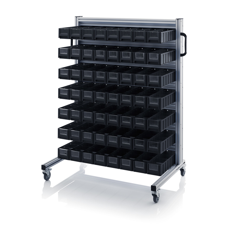 ESD systémové přepravní podvozky pro regálové přepravky 56 x ESD RK 4109 (40 x 11,7 x 9 cm)