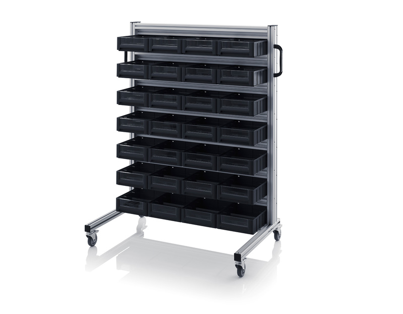 ESD systémové přepravní podvozky pro regálové přepravky 28 x ESD RK 3209 (30 x 23,4 x 9 cm)