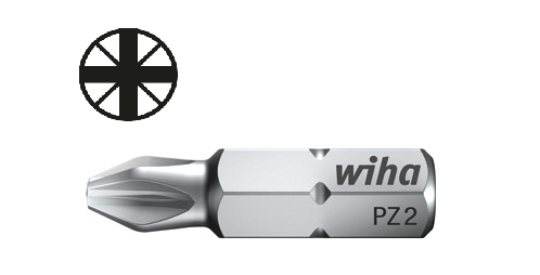 Bit Standard Pozidriv 1/4" 25 mm PZ1