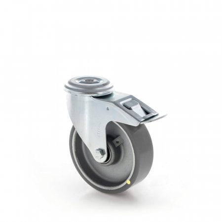 ESD kolečko otočné s úplnou blokací, zinkovaná ocel - Varianta kolečka: Průměr: 80 mm