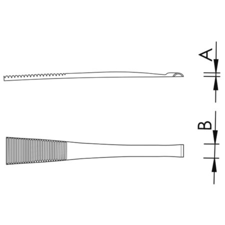 571-583SA Pinzeta pro komponenty - Pinzety pro válcové komponenty: 581-SA, přímá, 1,0mm