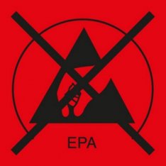 Štítek, varovný ne-EPA
