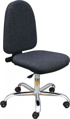 ESD židle BASIC RS - Barva: Šedá, Výškové nastavení sedáku: 475 - 600 mm