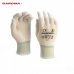 ESD bílé, nylonové rukavice - Povrstvení rukavice: PU prsty a dlaň, Velikost rukavic: M