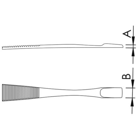 571-583SA Pinzeta pro komponenty - Pinzety pro válcové komponenty: 581-SA, přímá, 1,0mm