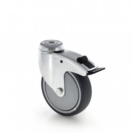 ESD kolečko otočné se směrovou blokací, zinkovaná ocel - Varianta kolečka: Průměr: 100 mm