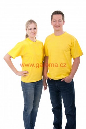 ESD tričko s kulatým límcem - Barva: středně modrá, Velikost: M
