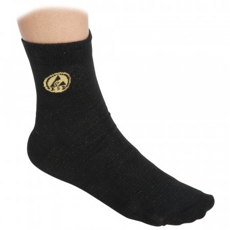 ESD ponožky - Barva: Bílá/šedá, Velikost: S