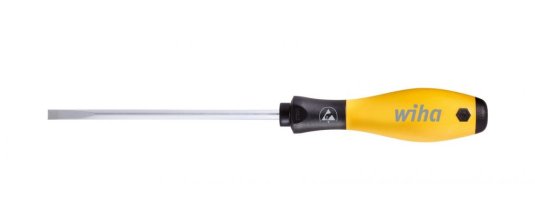Plochý šroubovák SoftFinish® ESD - Wiha plohé šroubováky: Plochý šroubovák 2,5 x 75 mm