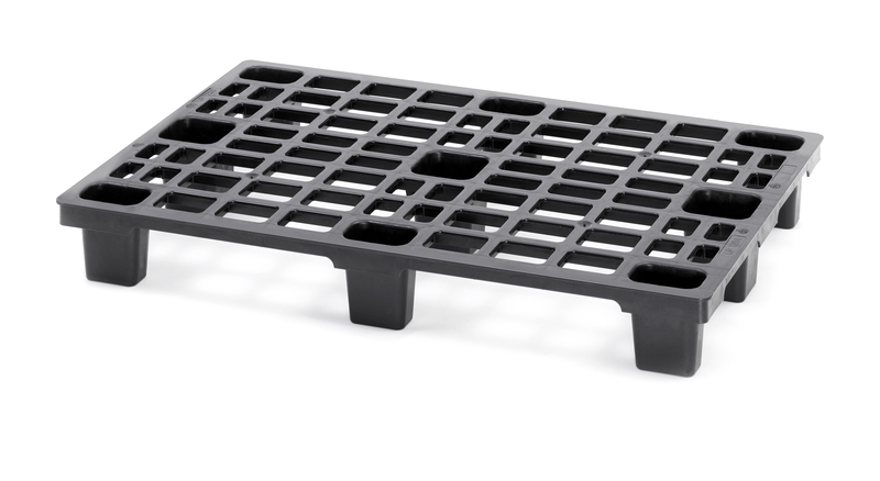 ESD lehké palety bez bezpečnostního okraje 120 x 80 x 15,5 cm s 9 nohami