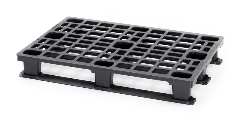 ESD lehké palety bez bezpečnostního okraje 120 x 80 x 15,5 cm se 3 lyžinami