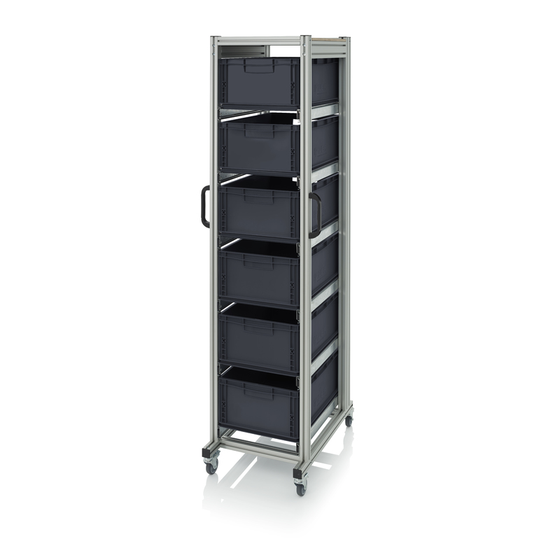 ESD systémové přepravní podvozky pro euro přepravky výška 200cm 6 x výsuv, 6 x ESD EG 64/22 HG