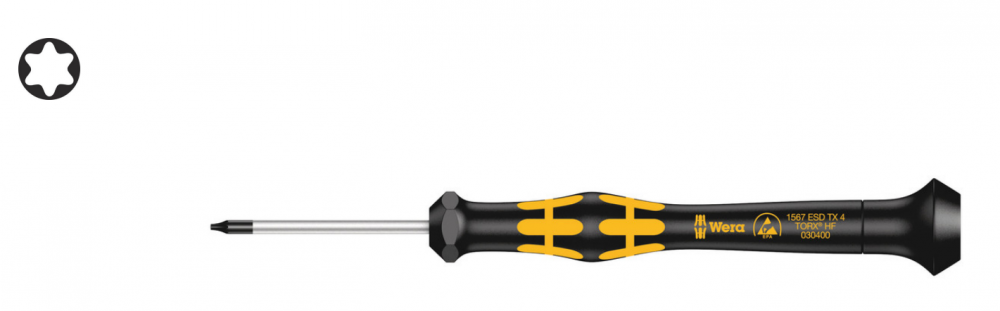 TORX® HF šroubováky ESD KRAFTFORM MICRO s přidružovací funkcí 1
