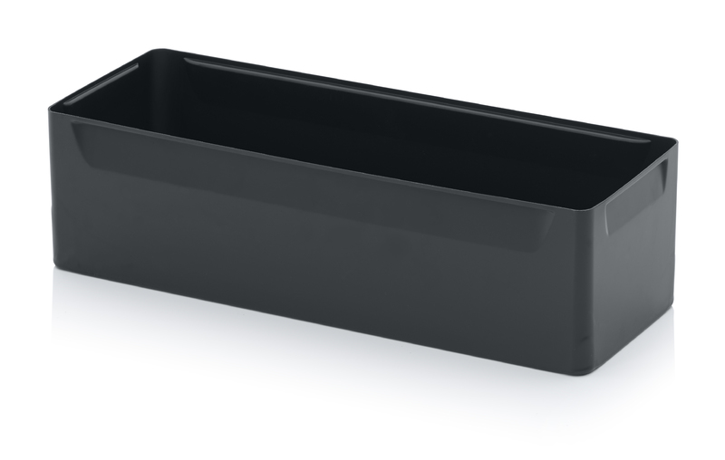 ESD vkládací boxy Dvojnásobné dělení podélné 56,3 x 18,3 x 15 cm